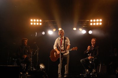 Michael W Smith, Martin & Graham Kendrick (Photo by Dave Johnson)