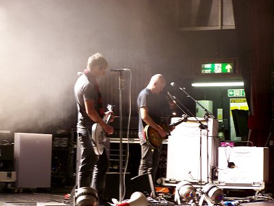 Martin and Stu sound checking