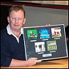 Chris Blair with Delirious? framed plaque
