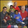 Jon, Tim and Stu visiting children in the HopeHIV home in Soweto, South Africa