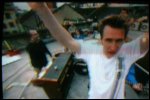 Video still: Tim and Martin spinning around