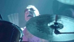 Screaming Stew Smith on the drums