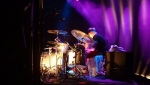 Stew checks his reflection in the cymbals