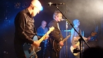 Stu, Martin and Jon with their guitars lined up