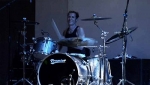 A big grin from Stew the Premier Drummer