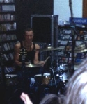 Stew drumming in the corner